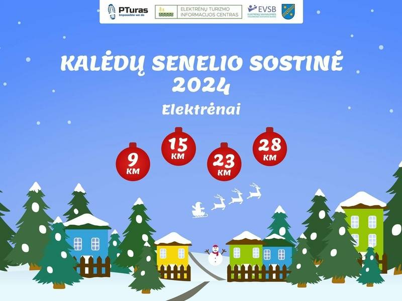 Kalėdų senelio sostinė 2024 | Pėsčiųjų žygis | Elektrėnai